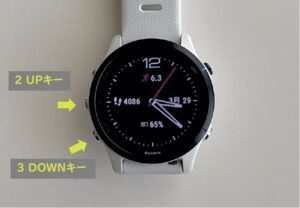 GarminWatchのウォッチフェイス画面